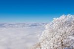 Deogyusan Mountains In Winter, Korea Stock Photo