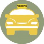 Flat Design Of Taxi Car  Illustration Stock Photo