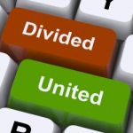 Divided And United Keys Stock Photo
