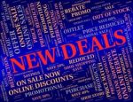New Deals Represents Latest Product And Agreement Stock Photo