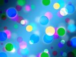 Blue Spots Background Shows Bright Circles Pattern Stock Photo