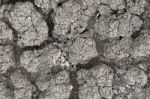 Ground Parched By Drought Stock Photo