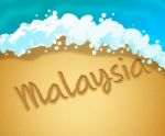 Malaysia Holiday Shows Vacation Asia 3d Illustration Stock Photo