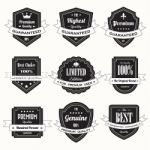 Set Of Retro Vintage Badges And Labels Stock Photo