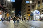 Istanbul, Turkey - May 24 : People Out And About At Night In Istanbul Turkey On May 24, 2018. Unidentified People Stock Photo