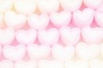 Colorful Marshmallow On White Background Stock Photo