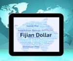 Fijian Dollar Shows Forex Trading And Currencies Stock Photo