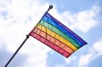 Gay Pride Flag Stock Photo