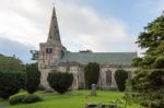 Warkworth Northumberland/uk - August 14 : Church Of St Lawrence Stock Photo