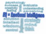 3d Imagen Emotional Intelligence Concept Word Cloud Background Stock Photo