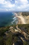 Coastline Area Of Sagres, Portugal Stock Photo