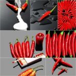 Red Hot Chili Peppers Collage Stock Photo
