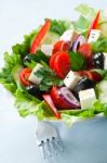 Greek Salad Stock Photo