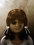 Death Doll,3d Illustration Conceptual Background Stock Photo