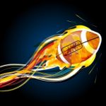 Abstract Rugby Ball Stock Photo