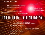 Online Movies Indicates World Wide Web And Film Stock Photo