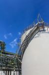 Oil And Chemical Tank Storage Stock Photo
