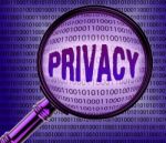 Computer Privacy Represents Confidential Data 3d Rendering Stock Photo