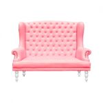 Red Luxurious Armchair Stock Photo