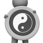 Yin Yang Means Ying Tao And Display Stock Photo