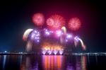 Seoul International Fireworks Festival In Korea Stock Photo