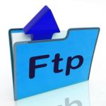 Ftp File Represents Transfer Files And Binder Stock Photo
