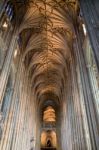 Interior View Of Canterbury Cathedral Stock Photo