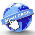 Budget Flights Shows Cut Price And Affordable 3d Rendering Stock Photo