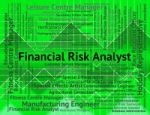 Financial Risk Analyst Means Analysers Analyse And Investment Stock Photo