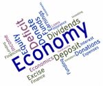 Economy Word Means Micro Economics And Economical Stock Photo