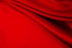 Red Satin Silk Stock Photo