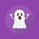 Halloween Flat Icon. Ghost Stock Photo