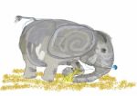 Scribbled Elephant Stock Photo