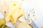 Cheese And Pears Stock Photo