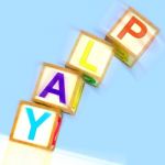 Play Word Show Entertainment Enjoyment And Free Time Stock Photo