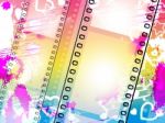 Background Filmstrip Indicates Text Space And Blank Stock Photo
