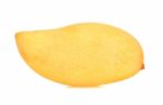 Yellow Mango Isolated On The White Background Stock Photo
