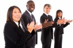 Business Team Applauding Stock Photo
