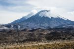 Arinacota Volcano, Lauca, Chile Stock Photo
