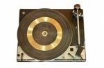 Vintage Record Player Isolated Stock Photo