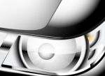 Close Up Car Headlight Stock Photo