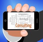 Consulting Word Means Take Counsel And Consultation Stock Photo