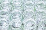 Empty Glass Jars Stock Photo