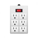 Electrical Outlet With Switch Stock Photo