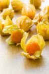 Organic Cape Gooseberries Stock Photo