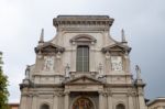 Santi Bartolomeo E Stefano Church In Bergamo Stock Photo