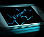 Export Smartphone Displays Ship Overseas And Sell Abroad Stock Photo