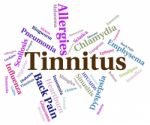 Tinnitus Problem Shows Poor Health And Ailment Stock Photo