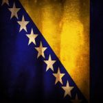 Flag Of Bosnia And Herzegovina Stock Photo