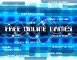 Free Online Games Means With Our Compliments And Web Stock Photo